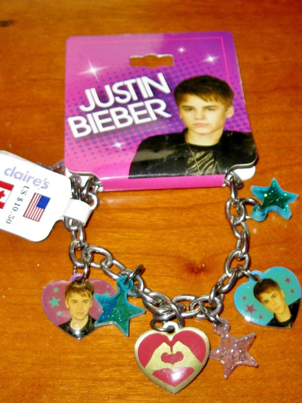 Justin Bieber Charm Bracelet Music Beiber Time Merch Bravado from Claire’s